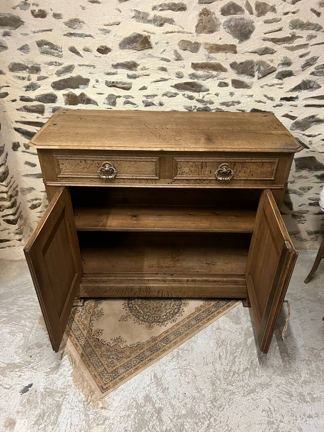 Antique solid wood sideboard