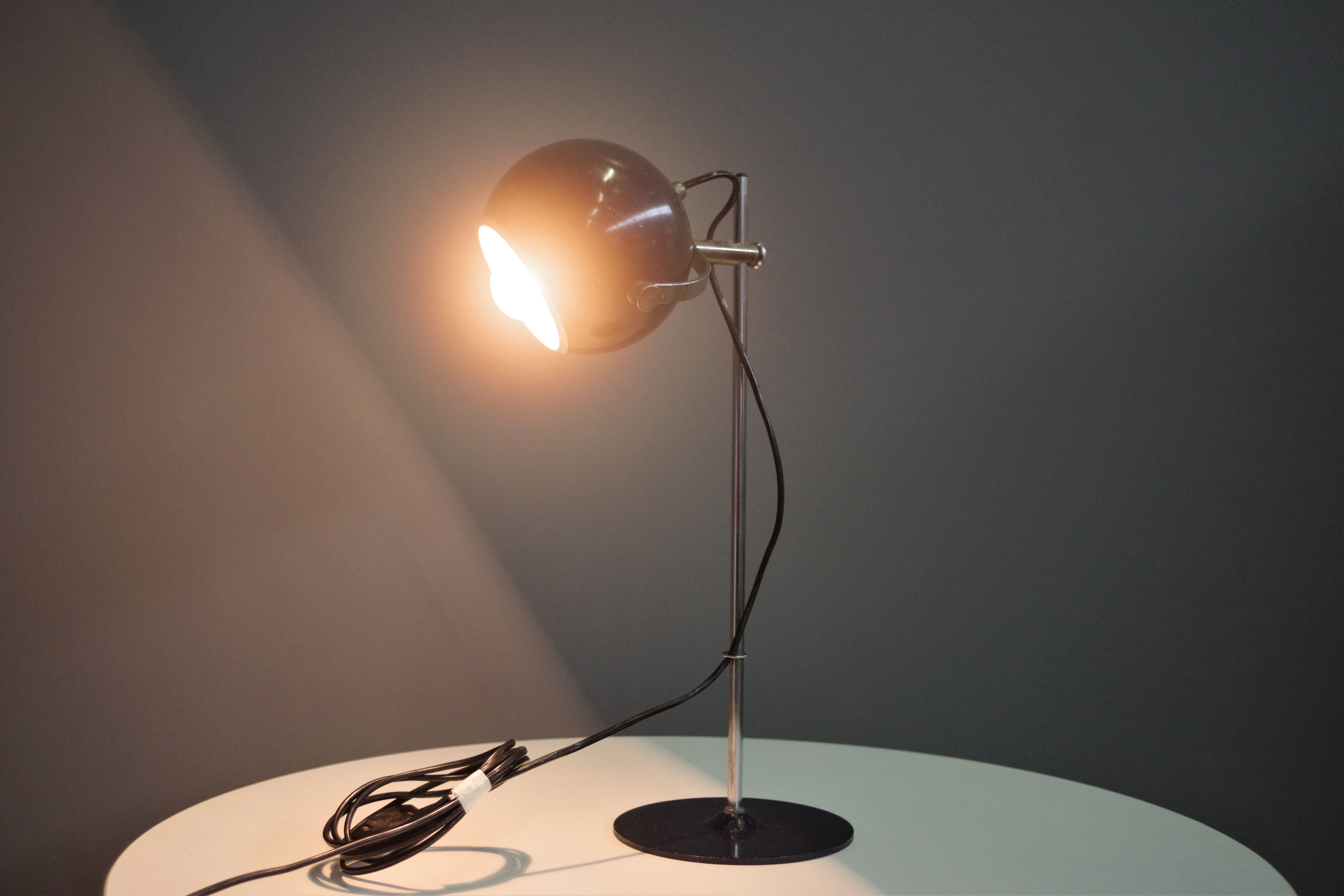 Table lamp "Eye ball" blue Space Age – Goffredo Reggiani, 70s