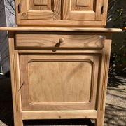 Compact Parisian buffet, 2 elements, pine/beech.