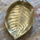 Old brass pocket vacuum, leaf.