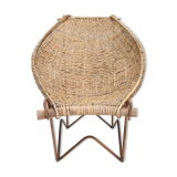 Chair Duyan mid-century Wicker by John Risley