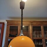 Vintage opaline orange pendant lamp “viro”