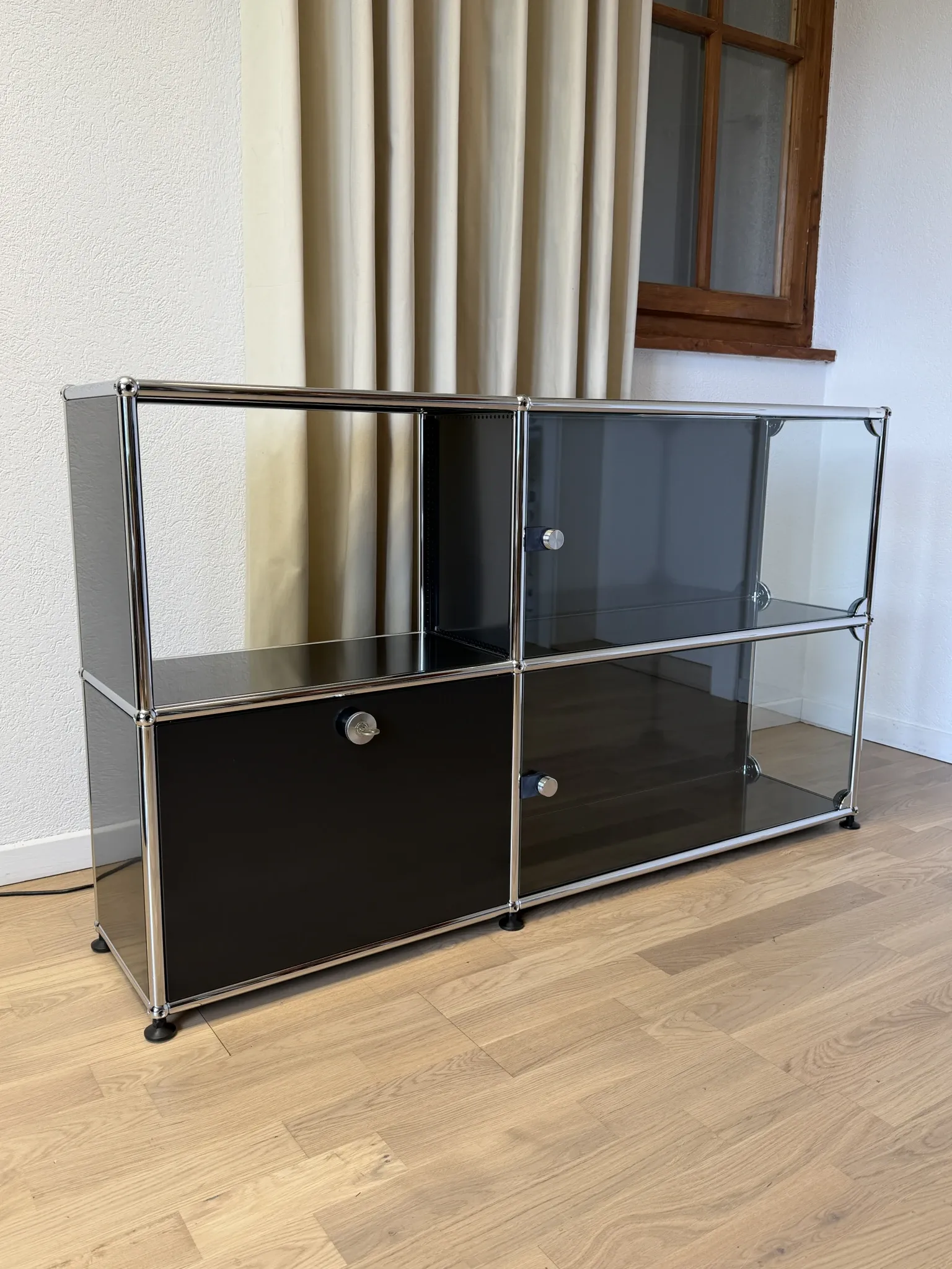 USM Haller commode in Graphite Black