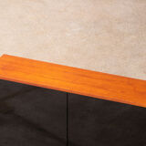 Vintage teak and glass sideboard 114cm