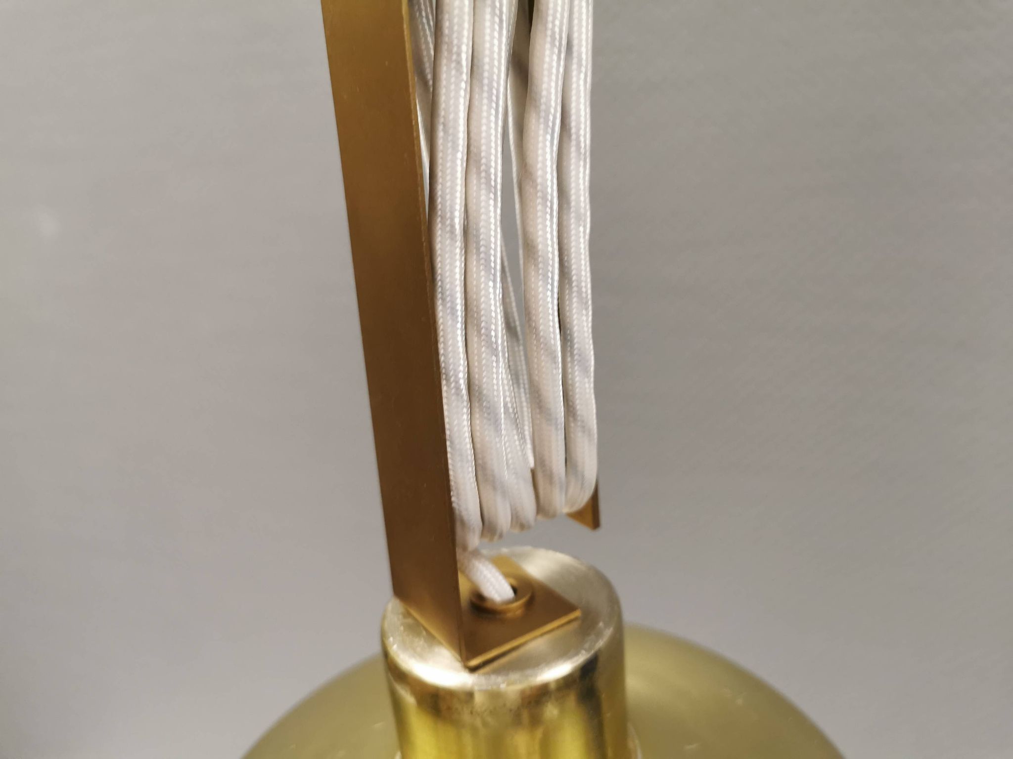 VERY rare original Vilhelm Lauritzen Gold Pendant for Louis Poulsen Denmark.