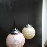 2 glass suspensions from Clichy