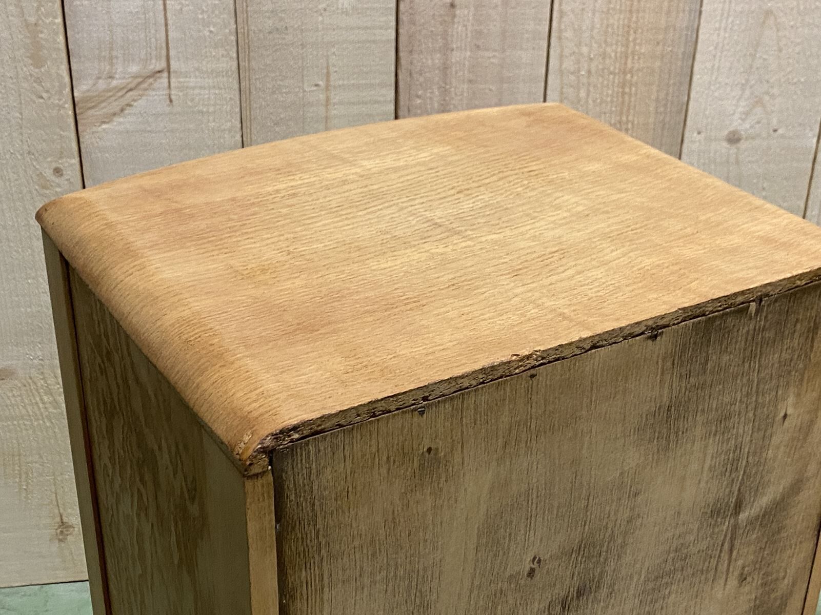 Bedsides pair in blond oak 1960