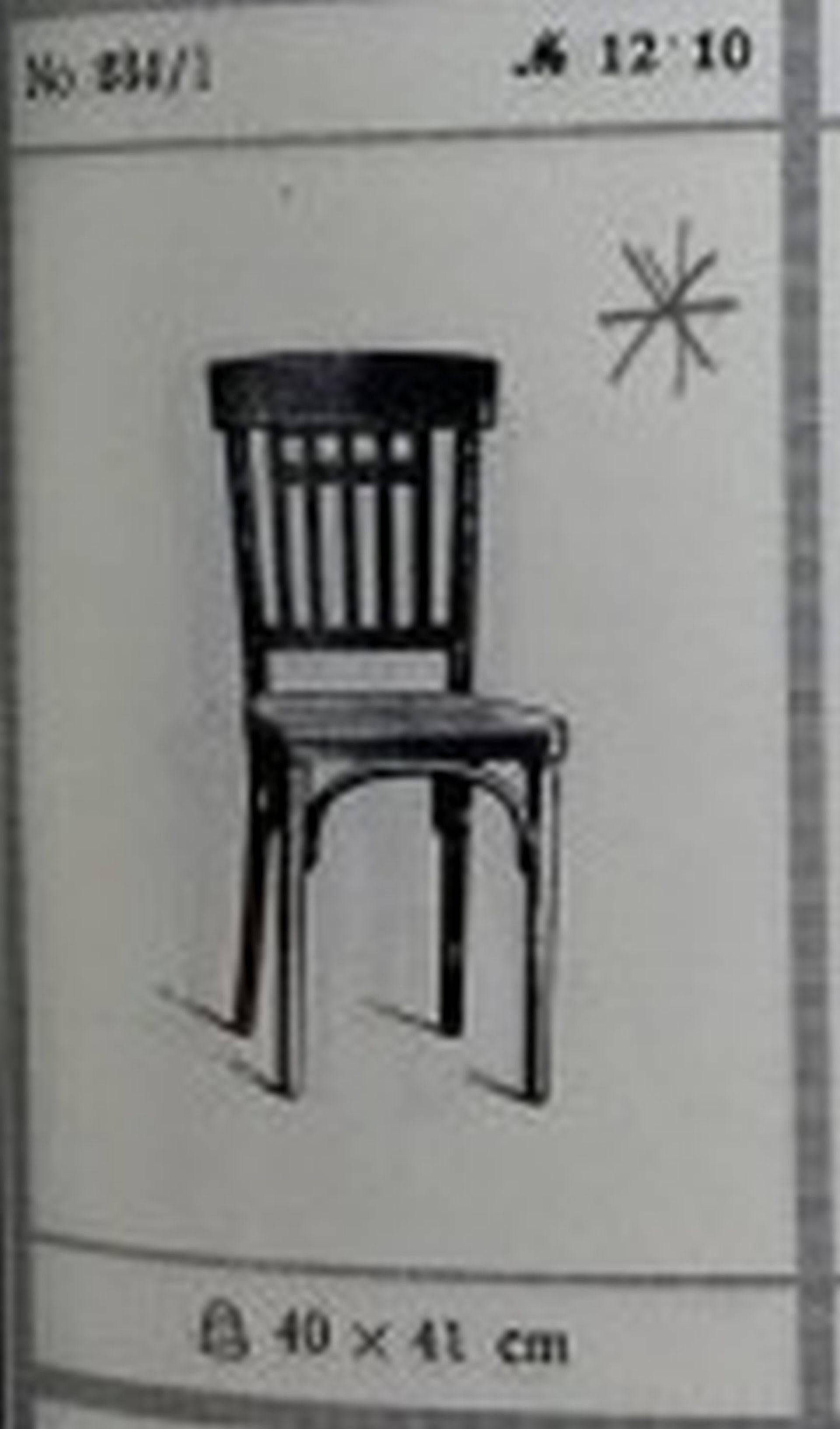 Rare dining chair no. 234 by Otto Wagner for J&J Kohn