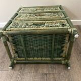 Meuble rotin vintage