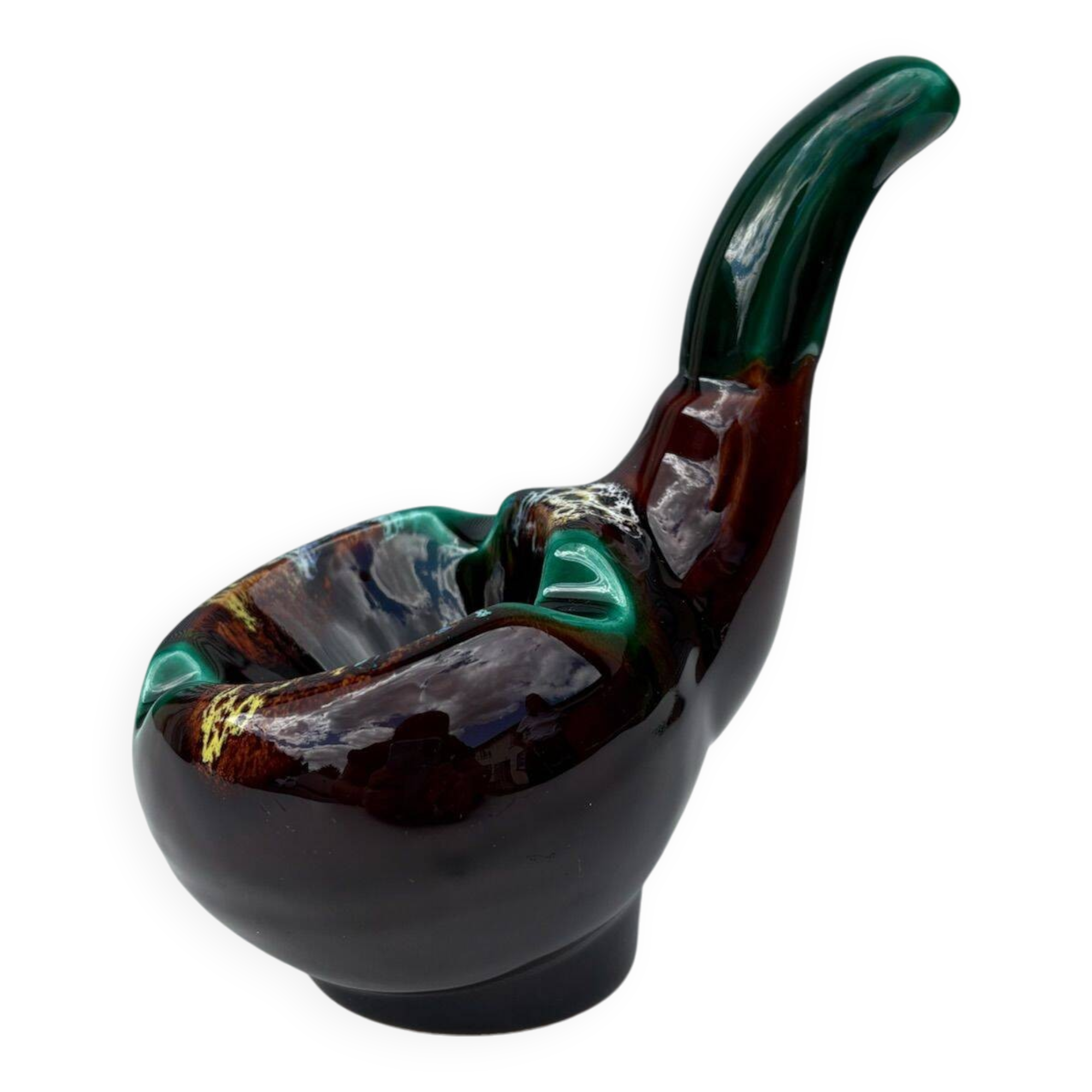Vallauris Pipe-Shaped Ashtray