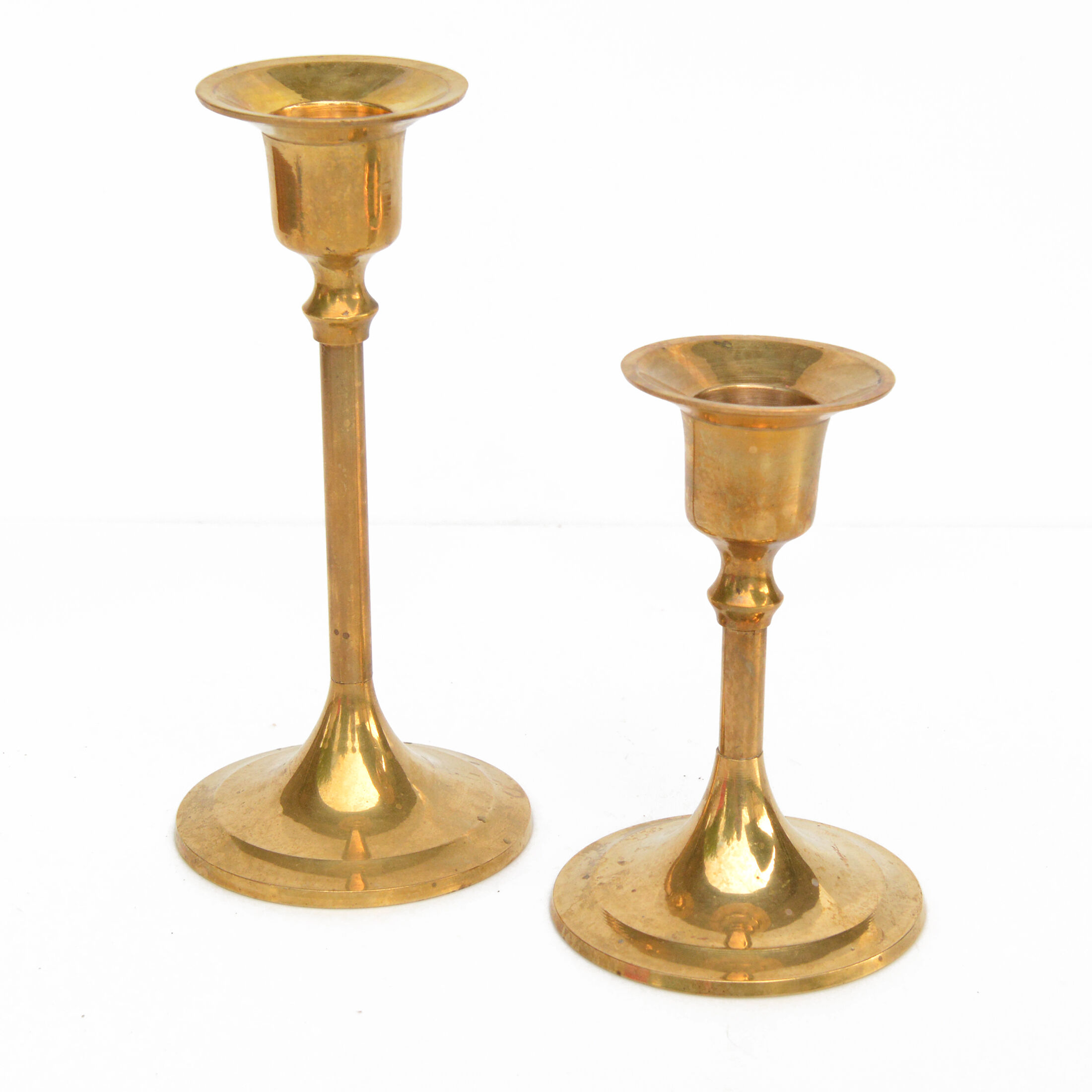A pair of brass candlesticks, Austria in the 1960