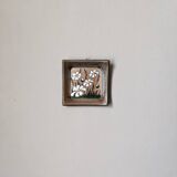 Céramique artisanale murale à décor de marguerites