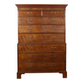 Antique mahogany commode, George III style, 19th century.