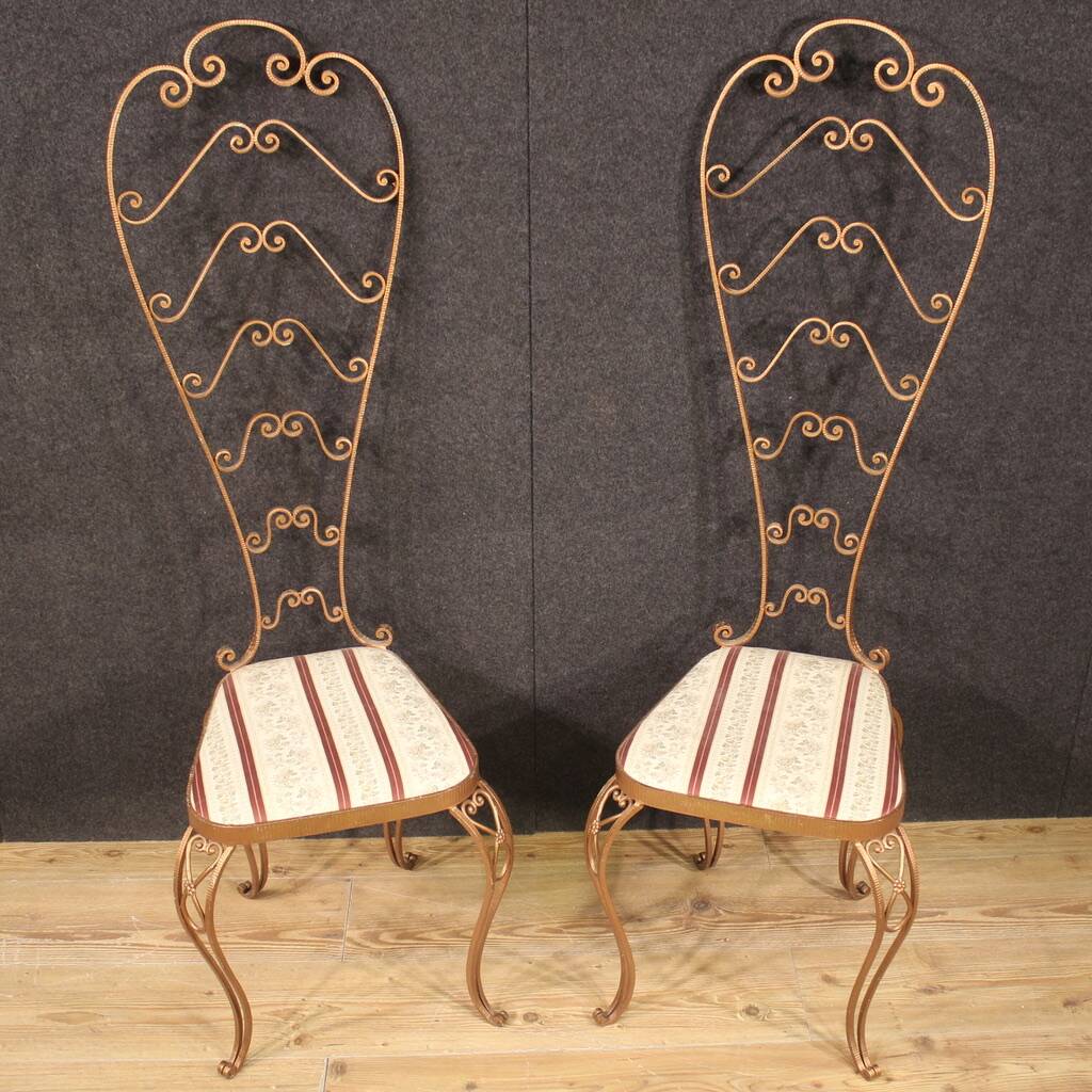 Pair of Italian chairs from the 60s Pier Luigi Colli
