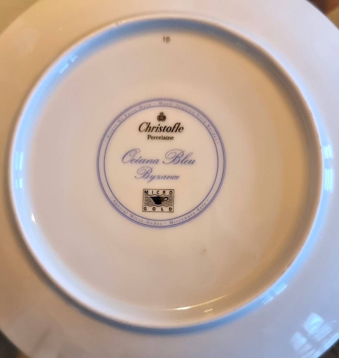 Service à café/thé Christofle Océana Bleu, porcelaine de Limoges