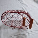 Small red metal basket