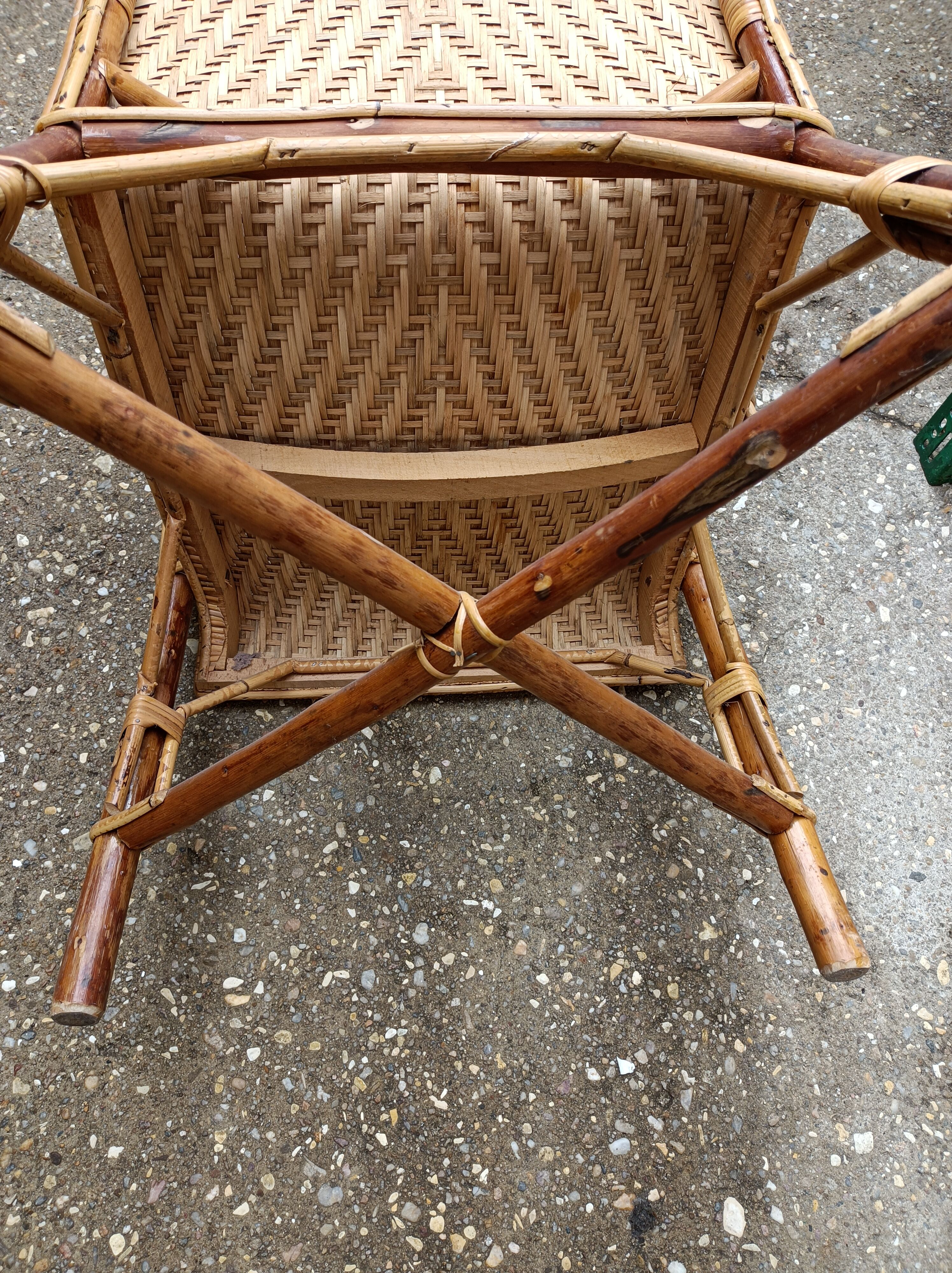 Rattan armchair