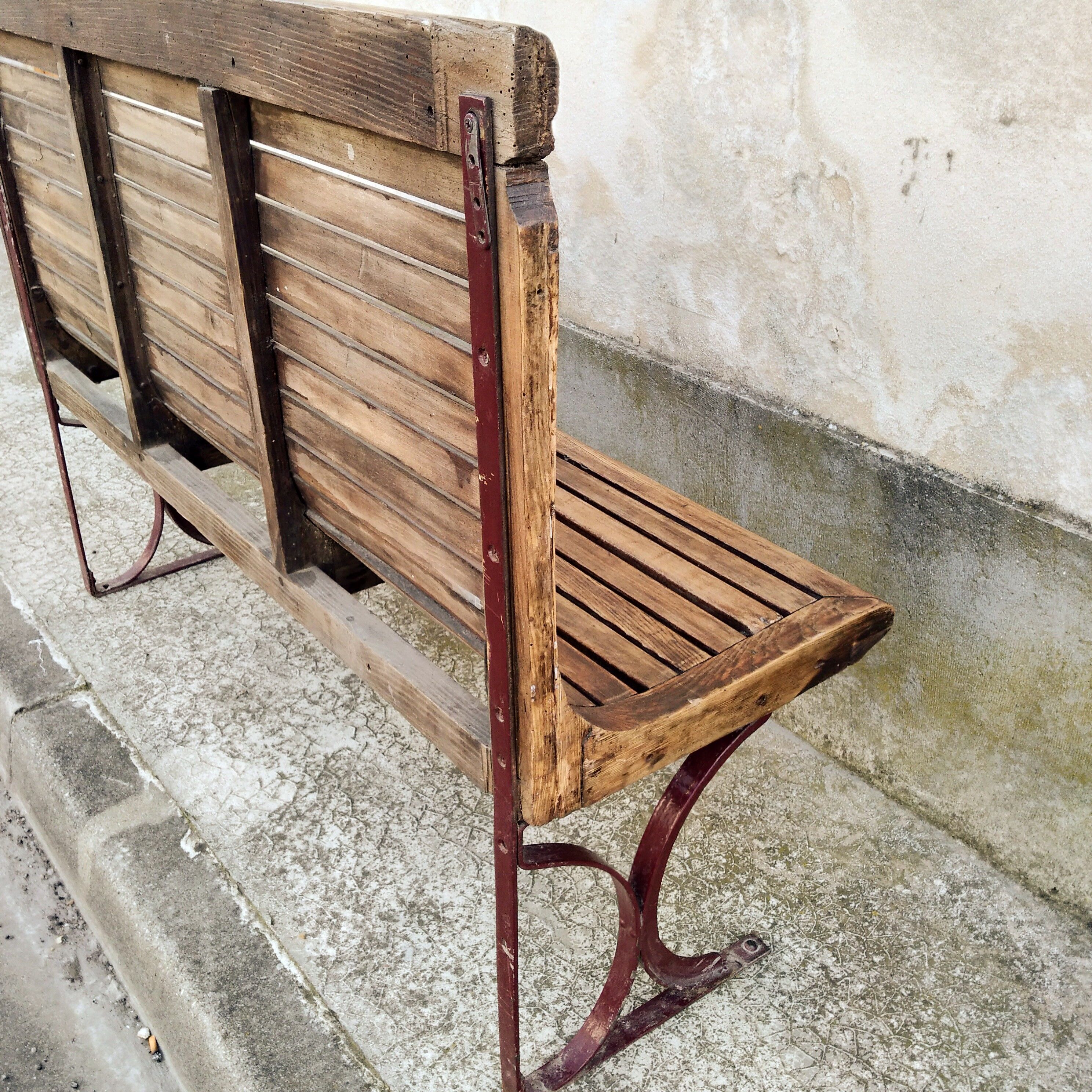 Paris metro bench 1924