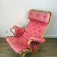 Pernilla Armchair by Bruno Mathsson for DUX – Pink Upholstery, 1970s–1980s