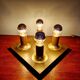 Space Age ceiling light/wall lamp in brass, Cosack Leuchten, 1970.