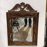 Breton openwork walnut mirror