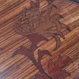 Art Nouveau marquetry pedestal table
