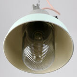 Vintage mint industrial hanging light from TEP