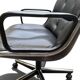 Charles Pollock – Executive Knoll office chair in black leather