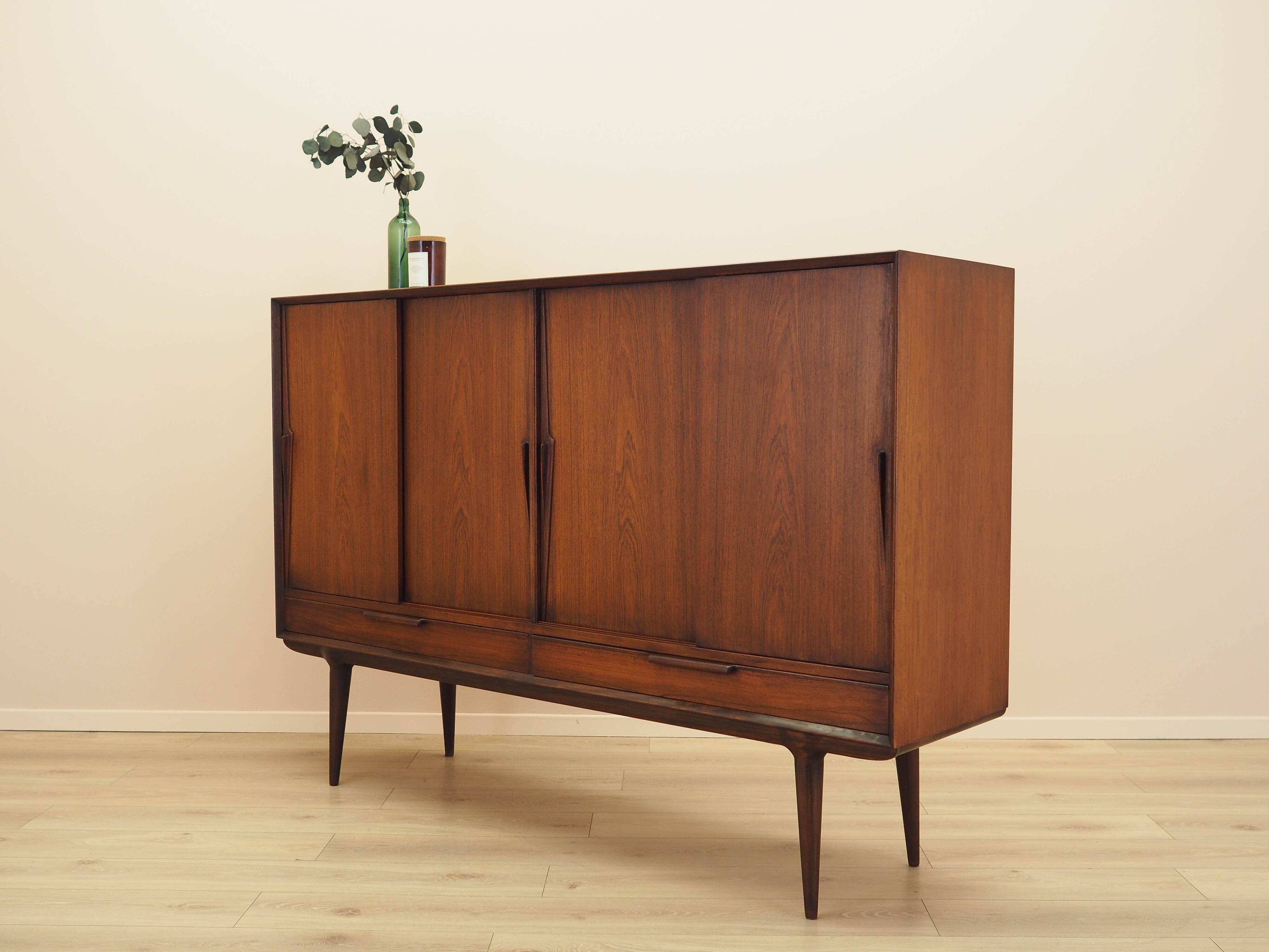 Rosewood highboard, Danish design, 1970s, manufacturer: Omann Jun