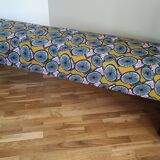 Large Bench upholstered wax fabrics