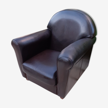 Wooden & Rag leather club armchair