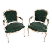 Paire de fauteuil style Louis XV