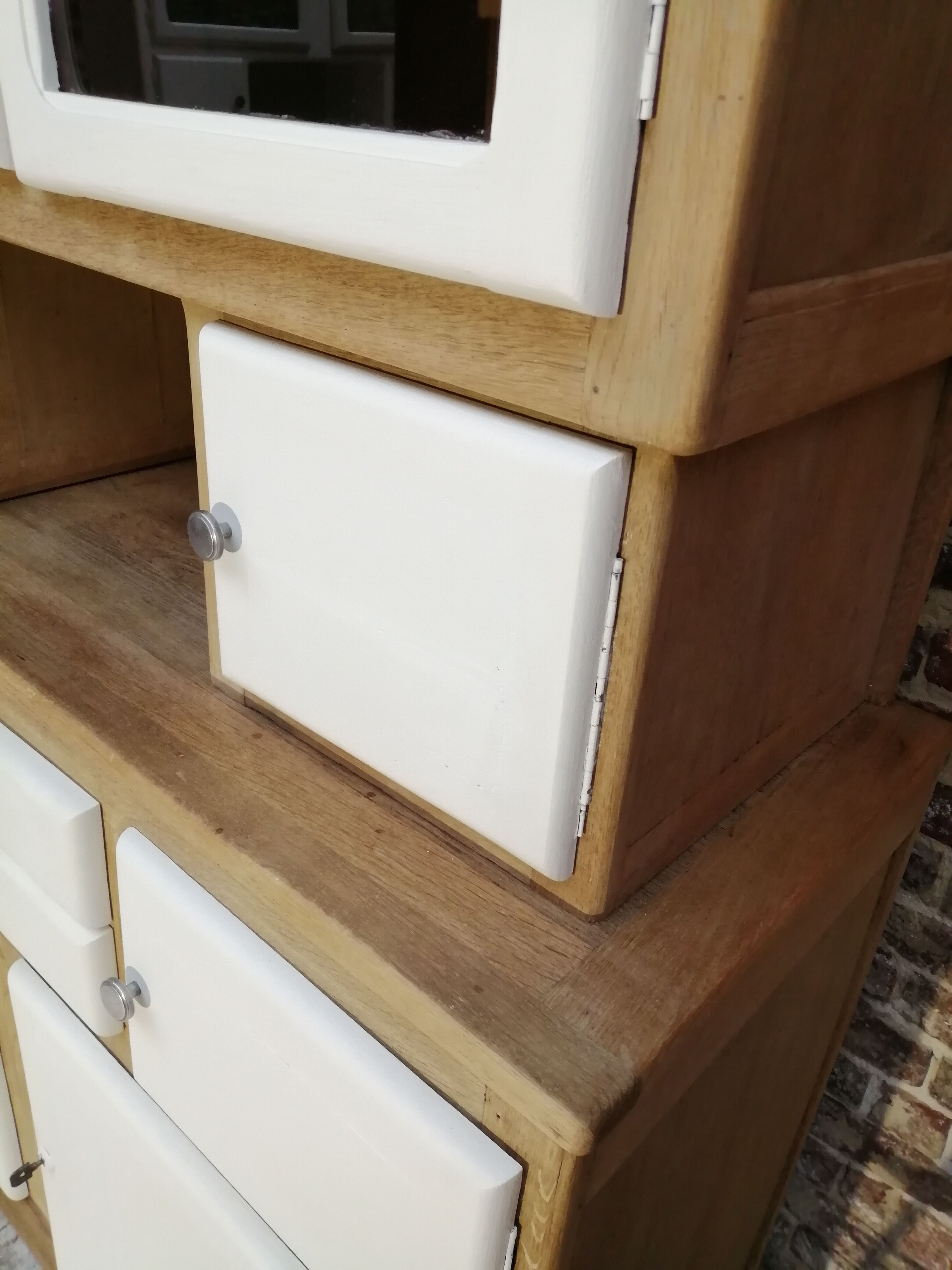 Buffet mado brushed oak and vintage cream