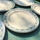 Lot of 6 flat plates Salins iron earth, 1930s