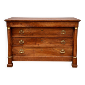 Commode en noyer d’époque - empire