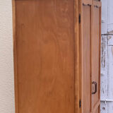 Parisian wardrobe vintage beech 1970