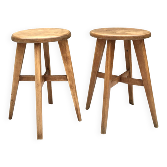 Reconstruction style beech stools