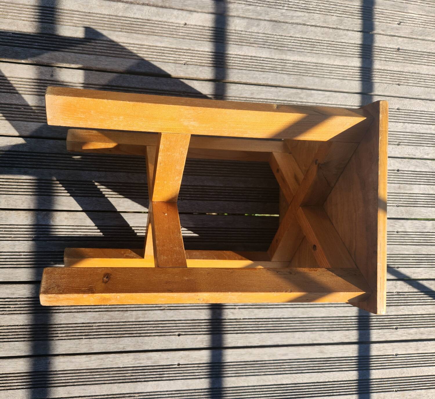 1950s wooden reconstruction stool