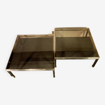 Pair of Guy Lefèvre coffee tables for Jansen