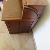 Retro-Desk / counter-American cylinder-mesh oak-1920s/40s