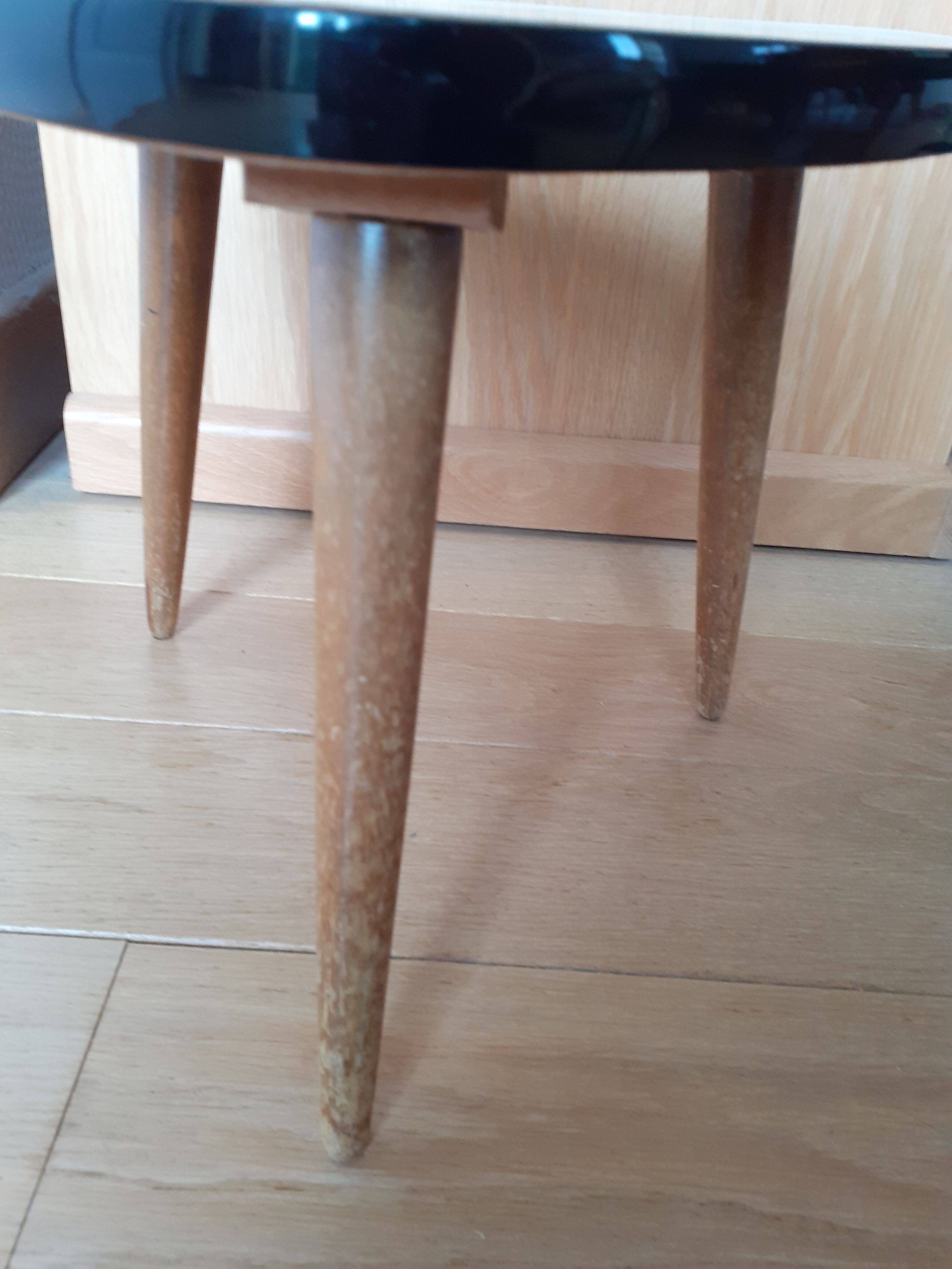 Formica tripod side table