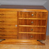 Art Deco period chest of drawers in walnut around 1930