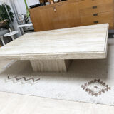 Travertine coffee table, 1970