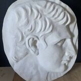 Bas relief plaster medallion