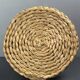 Midcentury braided rope tripod stool in the style of Audoux & Minet, 1950s