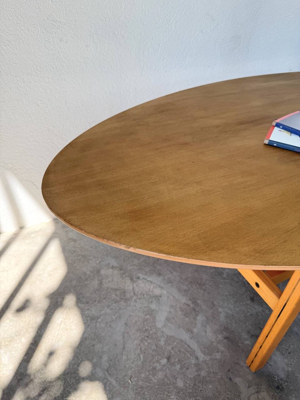 Oval coffee table beech 1980 Aalto Ikea