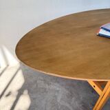 Oval coffee table beech 1980 Aalto Ikea
