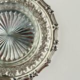 Silver metal ramekin with glass insert, ribbons, bows