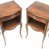 Pair of oak bedside tables