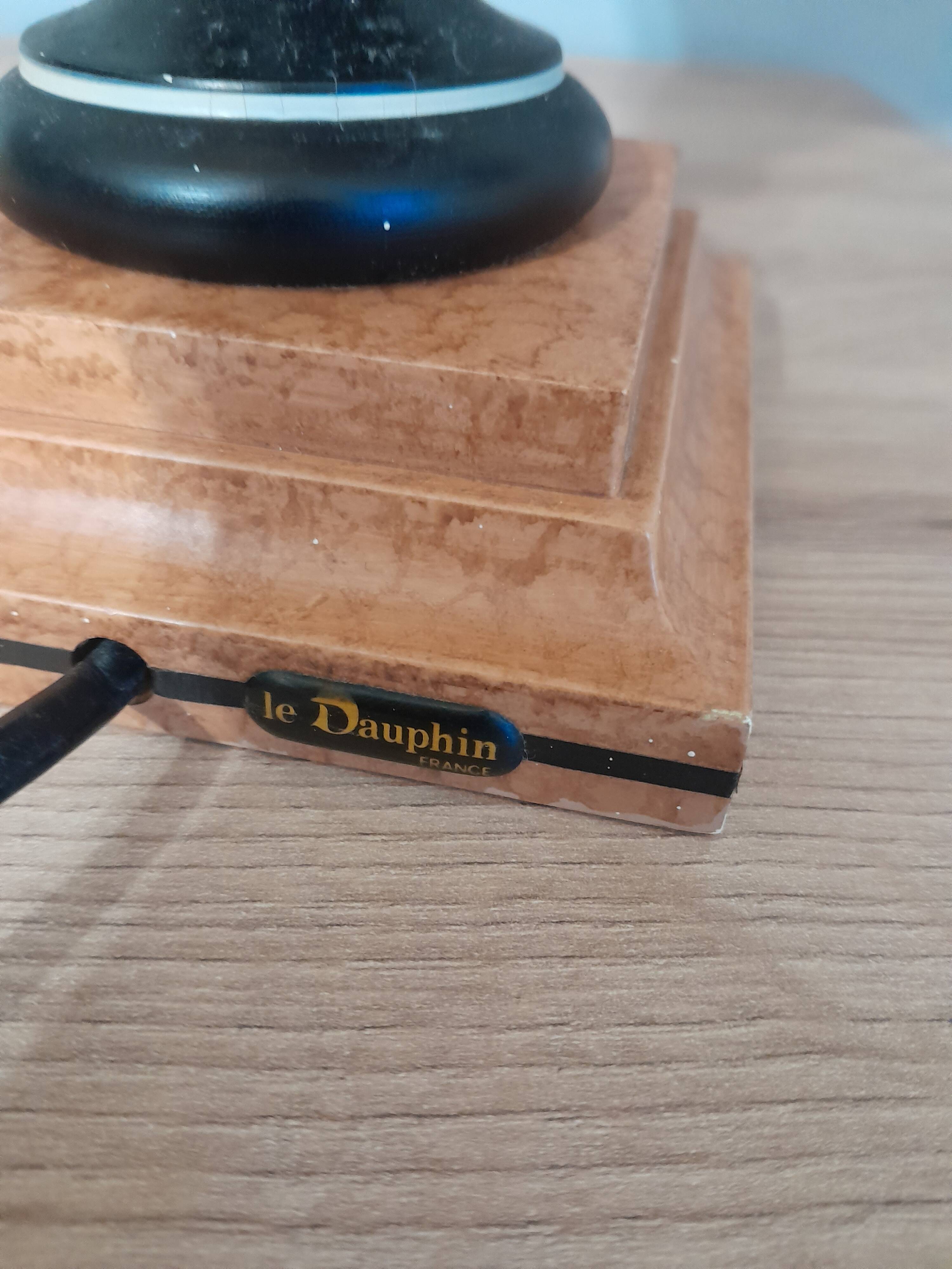 Vintage desk table lamp le dauphin